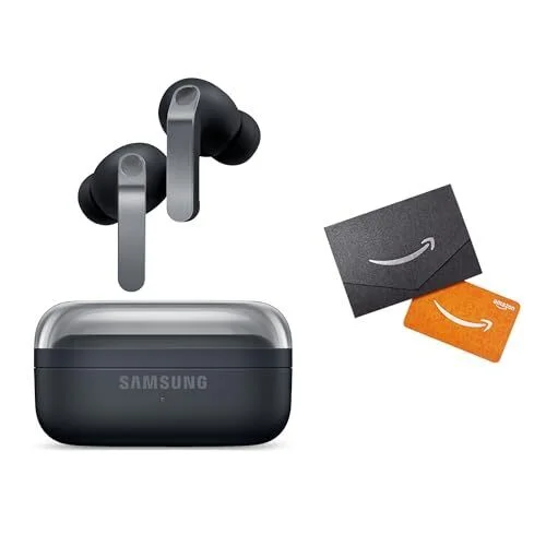 Samsung Galaxy Buds 4 Pro AI Noise Cancelling 2.0 Wireless Earbuds (Black) + $30 Amazon Gift Card