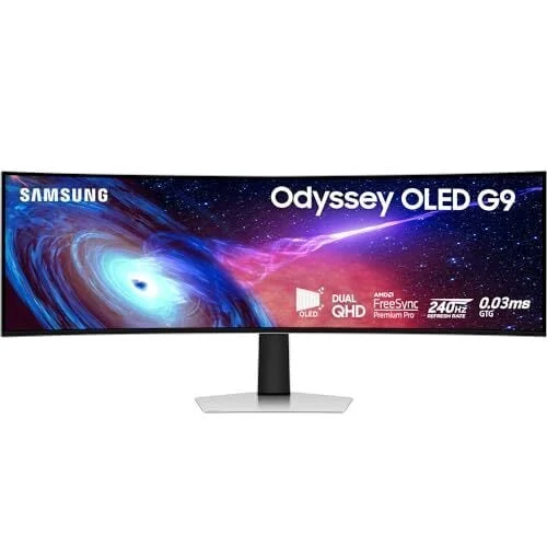 Samsung Odyssey OLED (G93SC) 49" Curved 5120x1440 QD-OLED 240Hz Gaming Monitor