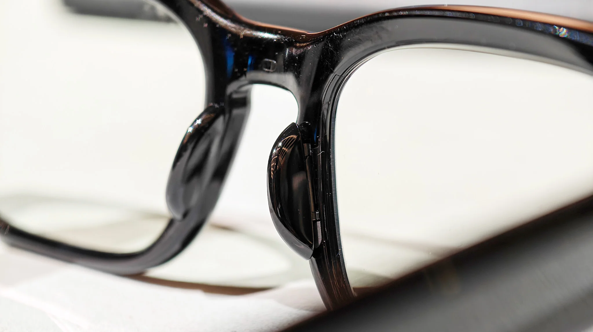 The adjustable nosepads for Meta Adventurer AI glasses