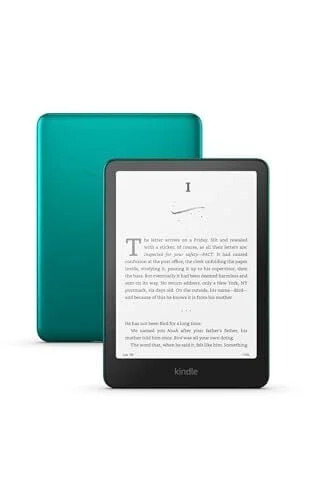 Amazon Kindle Paperwhite Signature Edition 32GB (newest model) &ndash; 20% faster with auto-adjusting front light, wireless charging, and weeks of battery life &ndash; Metallic Jade + 3 Months Free Kindle Unlimited (with auto-renewal)