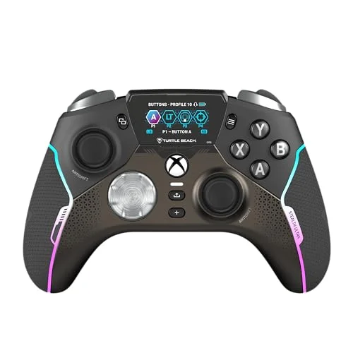 Turtle Beach Stealth Ultra High-Performance Wireless Gaming Controller Licensed for Xbox Series X|s, Xbox One, Windows Pc, Android - Led Dashboard, Rapid Charge Dock, Rgb Lighting, Bluetooth, Black