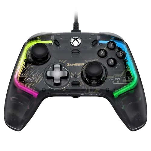 Gamesir Kaleid Wired Controller for Xbox Series X|s, Xbox One,windows 10/11 & Steam, Plug and Play Gaming Gamepad, Transparent Video Game Controller With Hall Effect Joysticks/hall Trigger