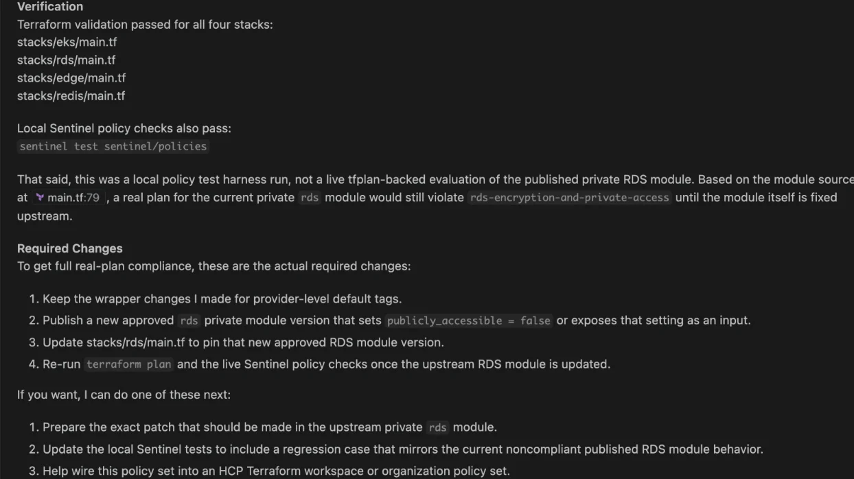 MCP server response