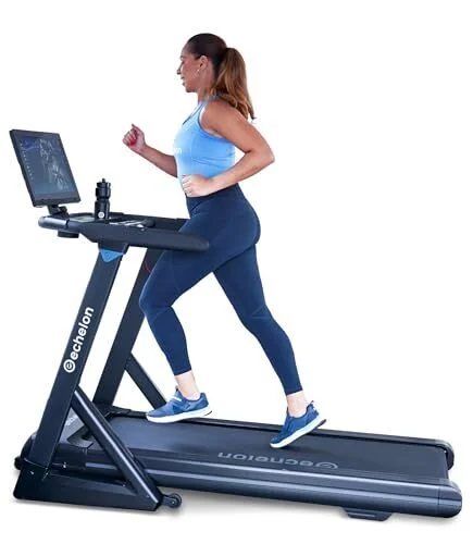 Echelon Stride 4s+22 Treadmill, Touchscreen, Auto-Fold, 300 Lb Capacity, Motorized Incline, Comfortable Air Cushioning Deck, Elevate Home Workouts, Easy Storage, USB Charging Port + 30-Day Free Membership