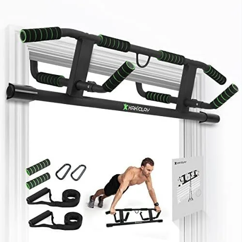 Kakiclay 2023 Upgrade Multi-Grip Pull Up Bar