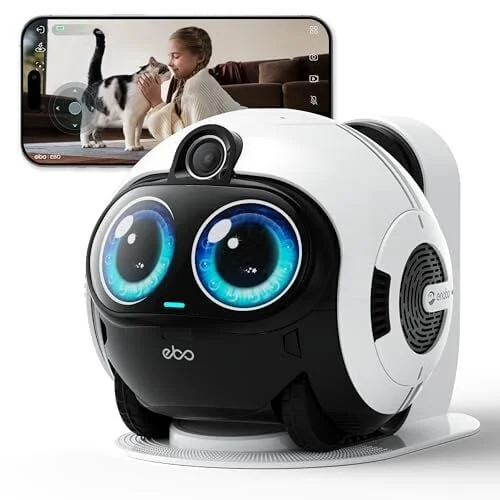 Enabot EBO Max Mobile AI Robot: 4K FamilyBot Home Companion