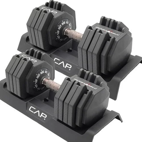 CAP Barbell Adjustabell 12.5-55lb Adjustable Dumbbell (Pair)