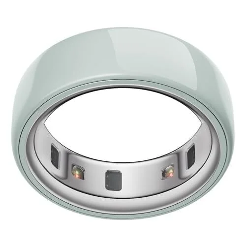 Oura Ring 4 - Ceramic Tide - Size 15 - Sleep, Activity, Women&rsquo;s Health, AI Advisor, Up to 8 Days of Battery Life, Size Before You Buy, Android & iOS Compatible
