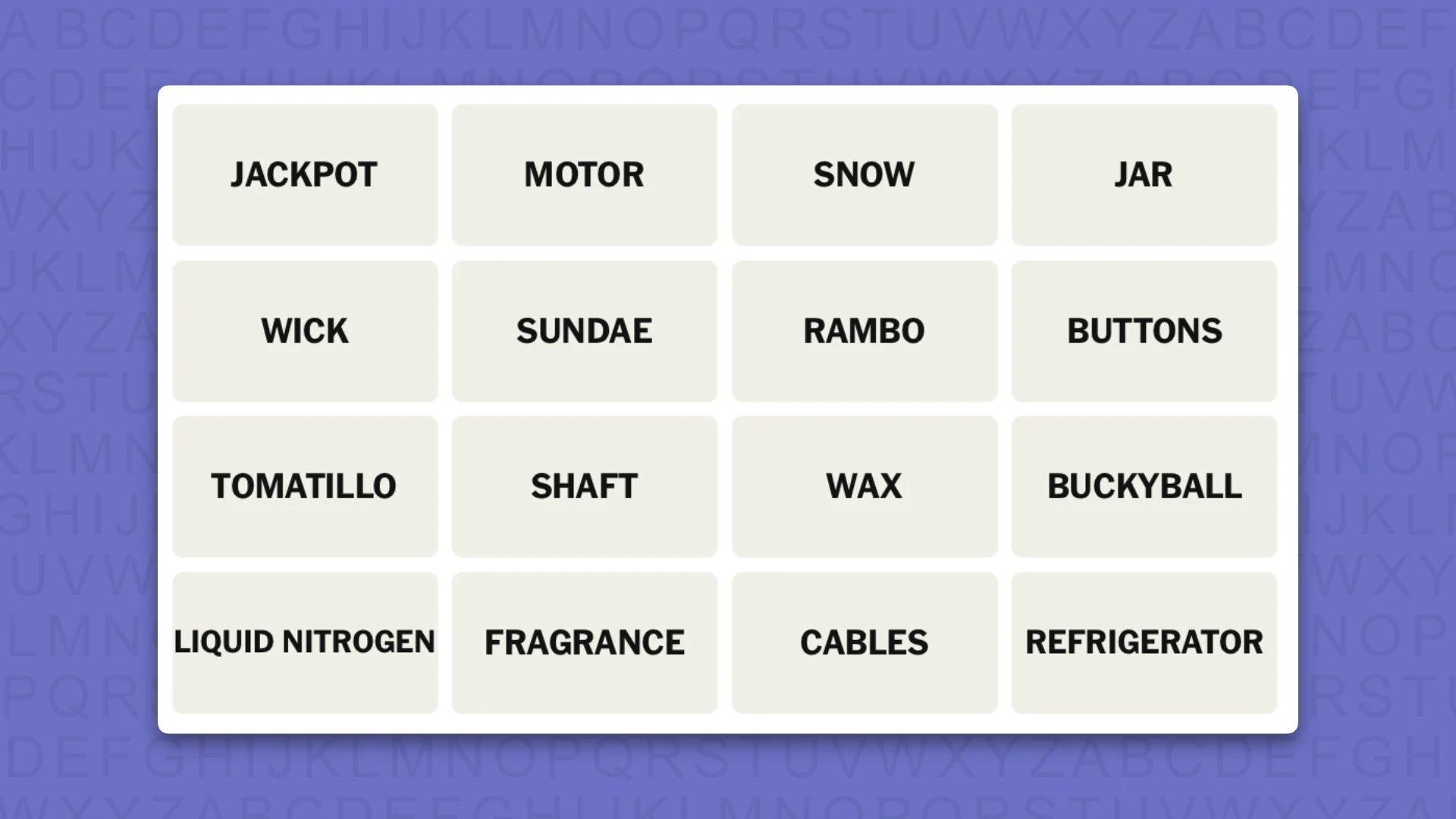 NYT Connections hints for game 1153 on a purple background