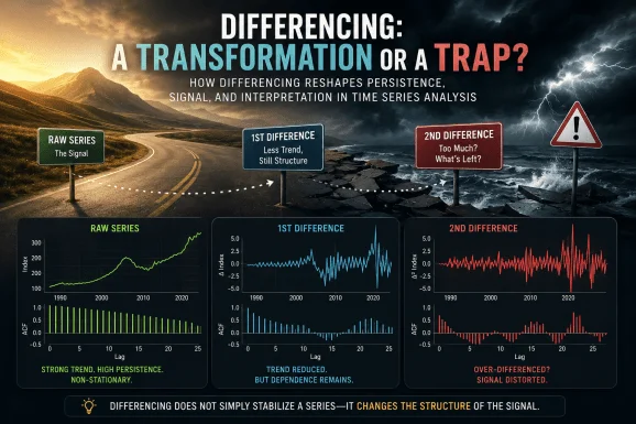 Understanding Differencing: Navigating Its Role in Time Series Analysis