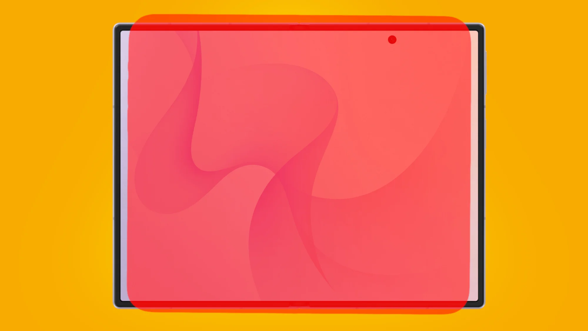 The silhouette of the rumored iPhone Ultra atop the Galaxy Z Fold 8