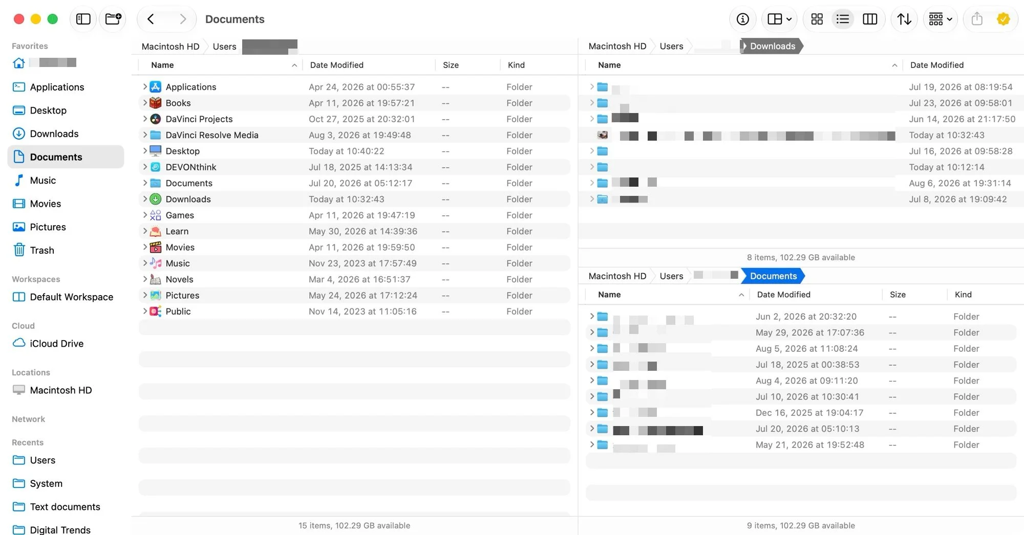 Bloom multi pane view example 1