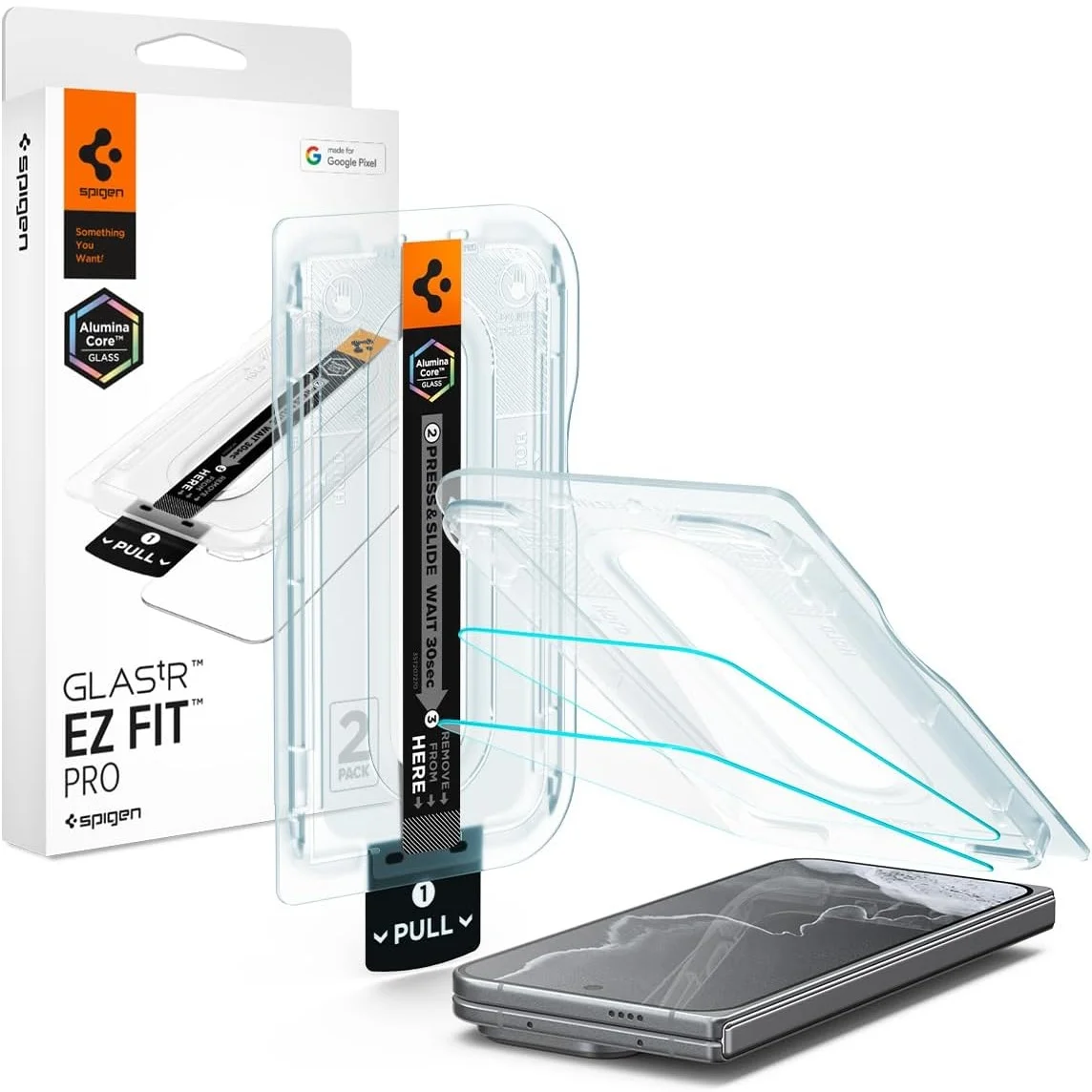 Spigen GlasTR EZ FIT Pro Screen Protector for Pixel 11 Pro Fold