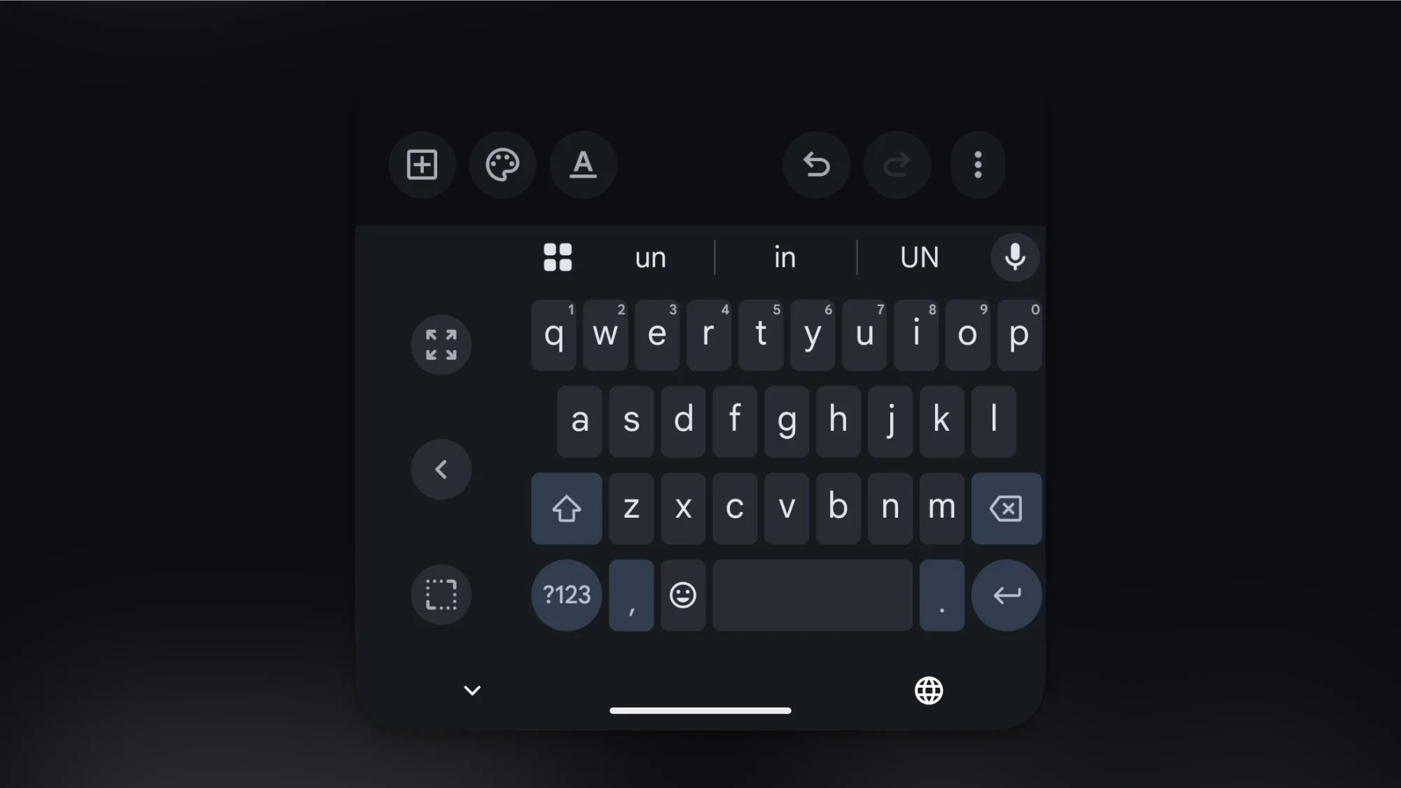 One handed mode in Gboard.
