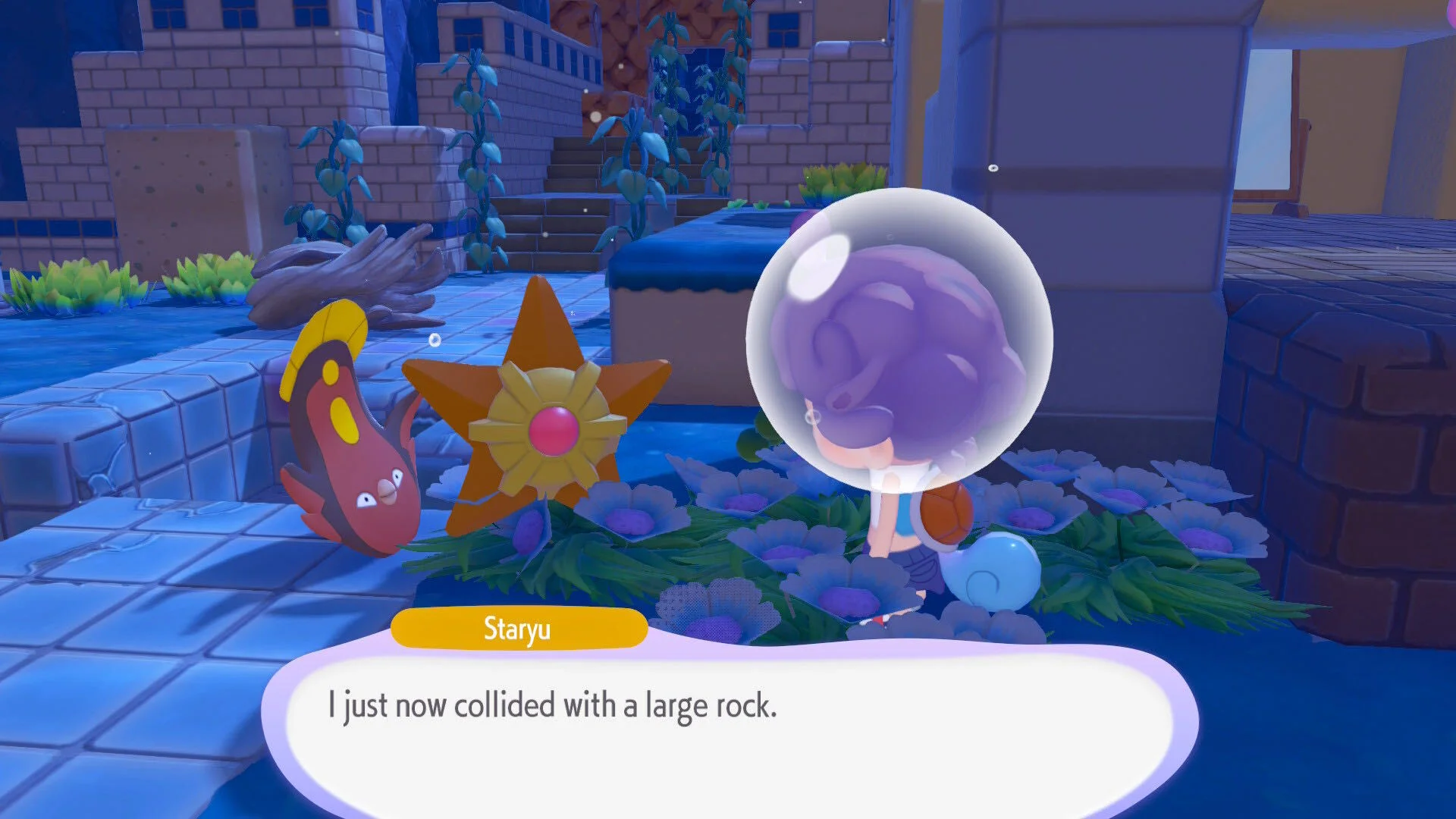 Ditto meets Staryu in Bubbly Basin