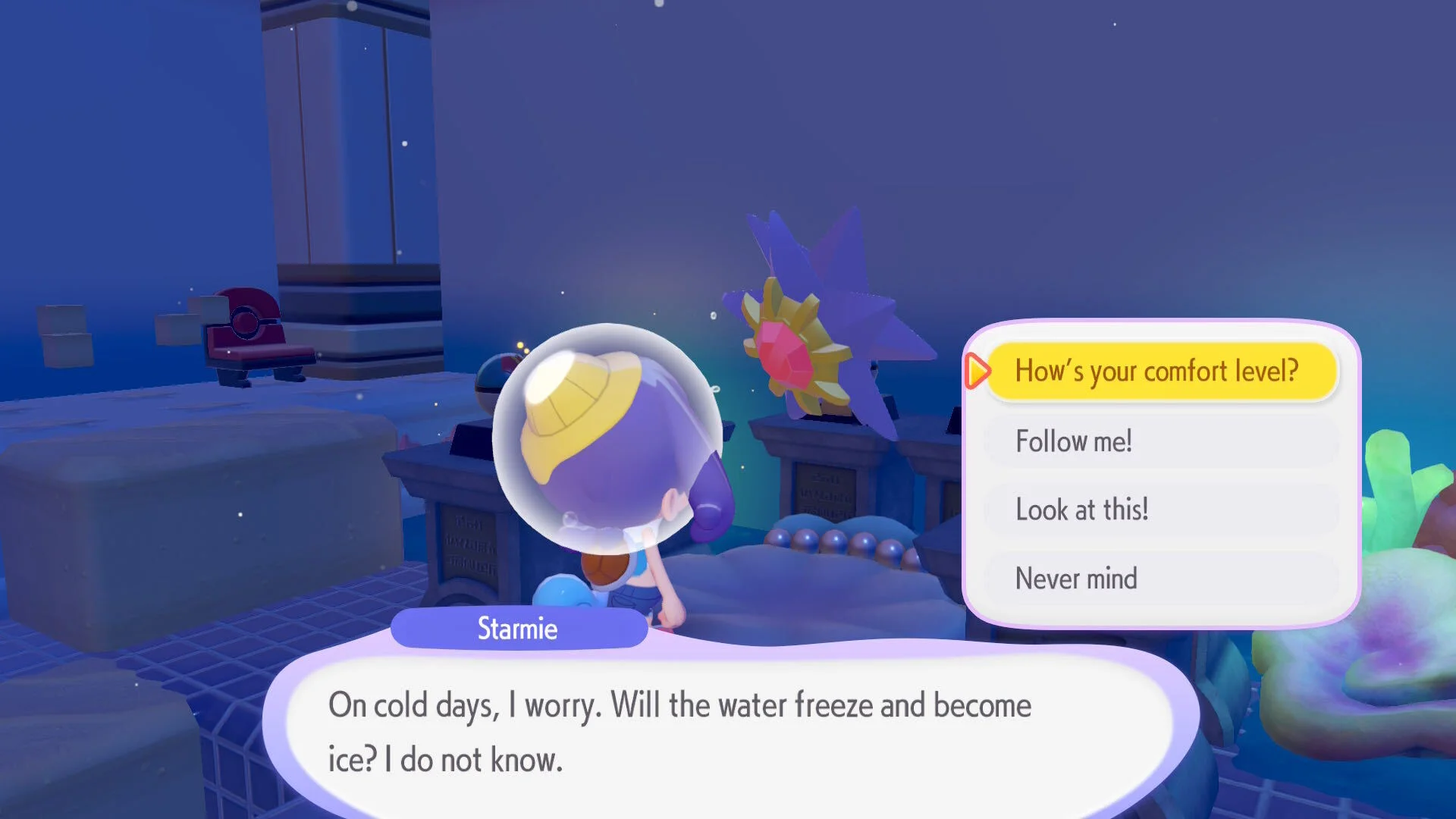 Ditto meets Starmie in Bubbly Basin