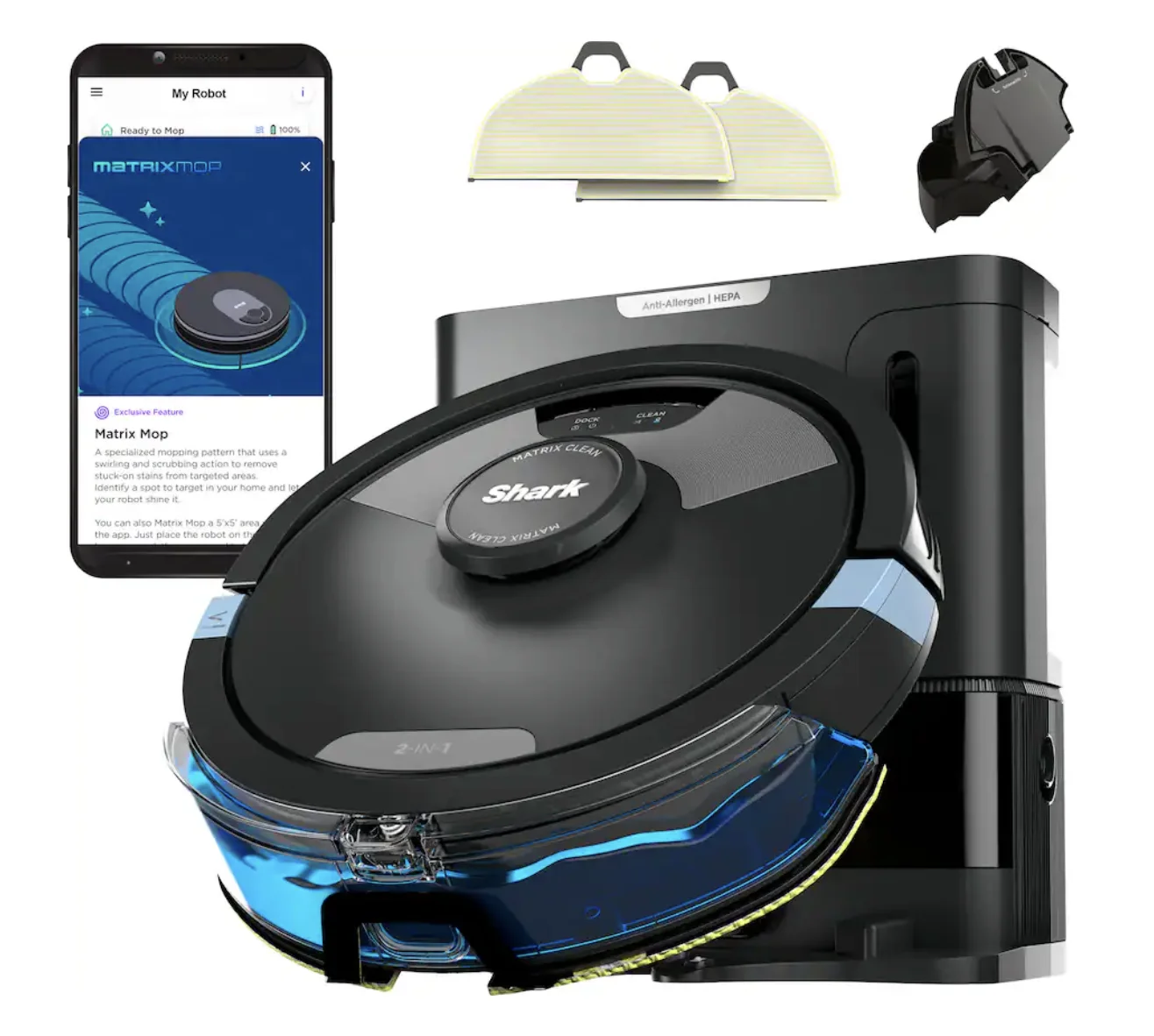 Shark Matrix Plus 2-in-1 Robot Vacuum and Mop