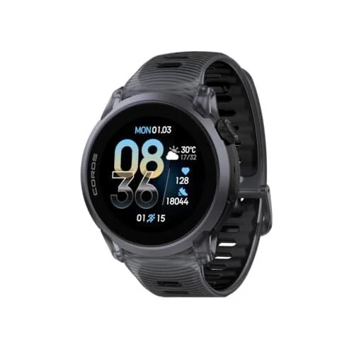 COROS PACE 4 Ultralight Sport GPS Watch (Black Crystal, Aluminum)
