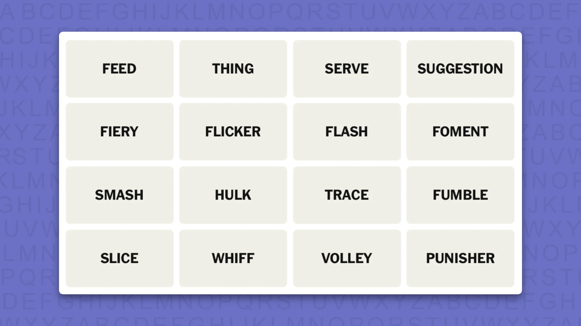NYT Connections hints for game 1221 on a purple background