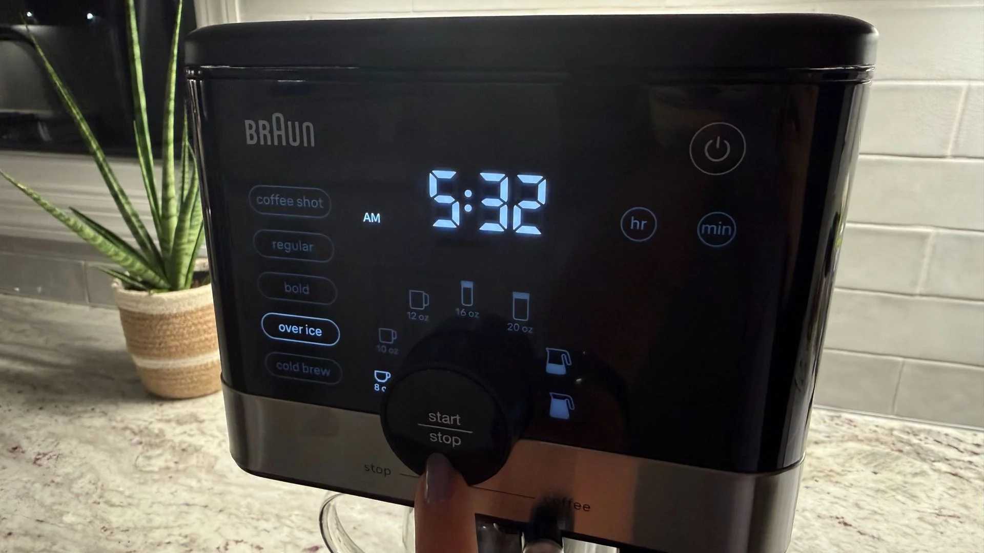 Braun OptiBrew Pro brew over ice setting