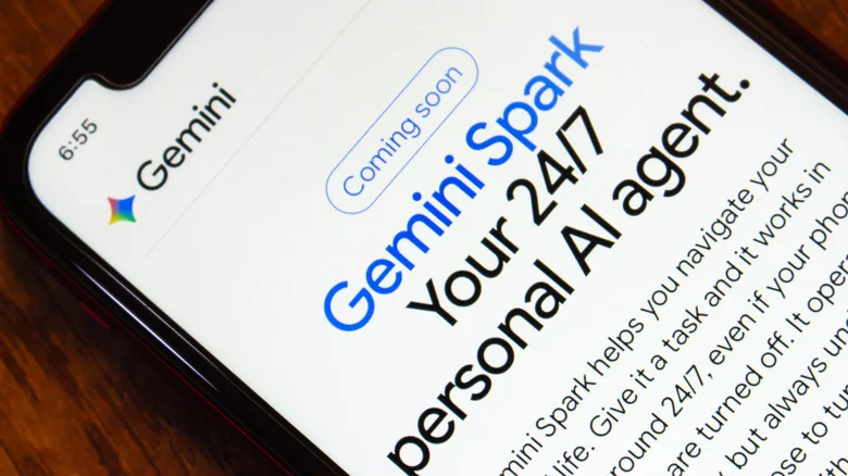 Google webpage showing details about Gemini Spark.