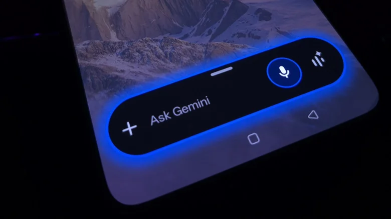 The "Ask Gemini" bar on an Android phone.