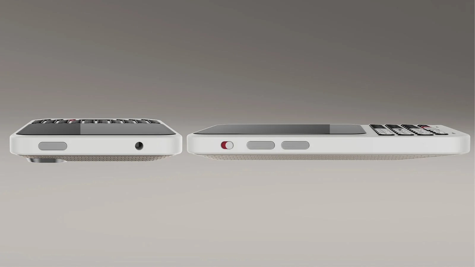A side view of the Clicks Communicator
