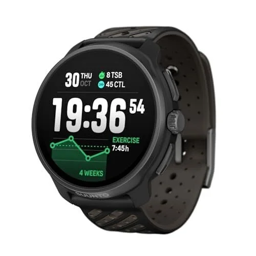SUUNTO Race 2 GPS Sports Watch, 1.5&rdquo;AMOLED, 115+ Sports Modes, Black Ti | Touchscreen, Improved Navigation, 18D Battery Life, Dual-GNSS, Offline Maps, Training Metrics&Recovery Insights, SUUNTO App
